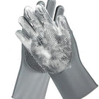 Pet Grooming Glove Pair — Gray