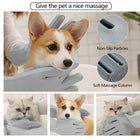 Pet Grooming Glove Pair — Gray
