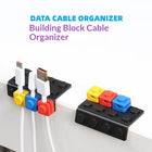 Building-Block Desk Cable Organizer — Black