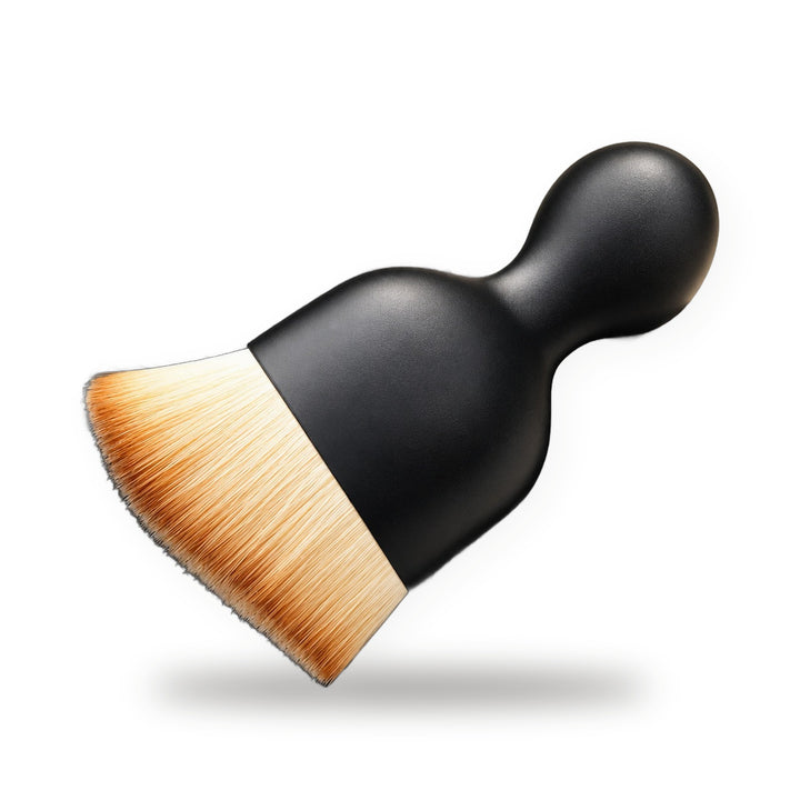 Compact Interior Detail Brush — Black — product on white background