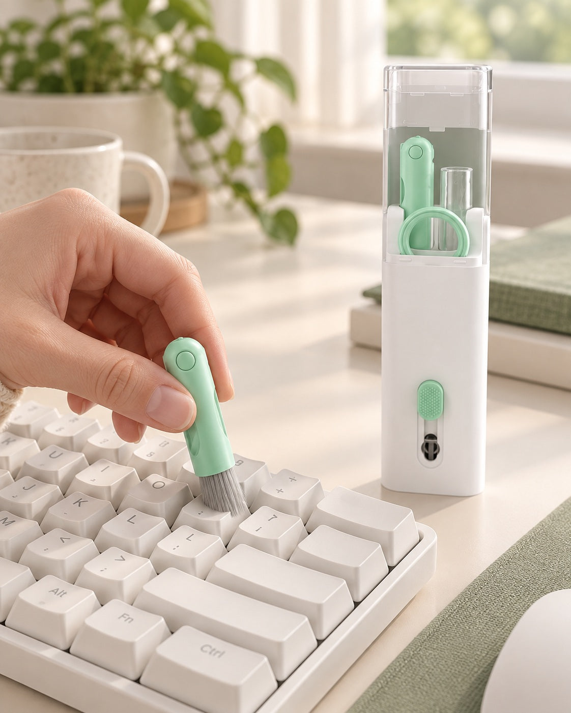 カホン　アップルグリーン　E Compact Electronics Cleaning Kit — Apple Green – Keep Handy