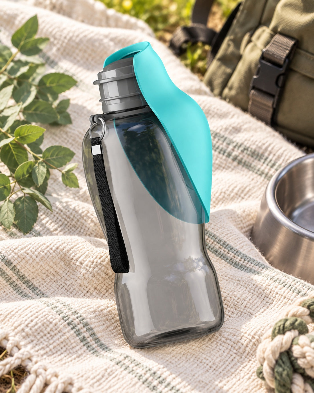 Portable Dog Water Bottle - 800 ml in the Keep Handy warm natural-light campaign