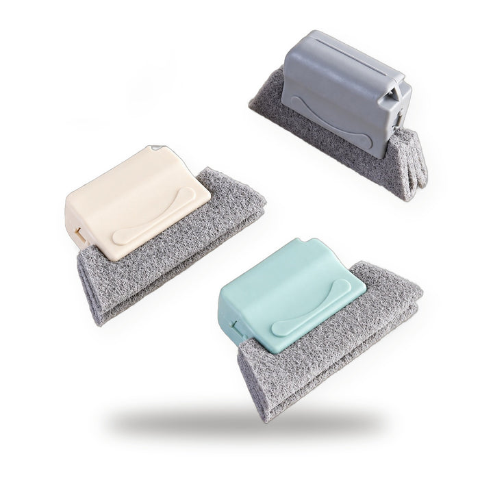 Window-Track Cleaning Brush Set — 3 Colors — product on white background